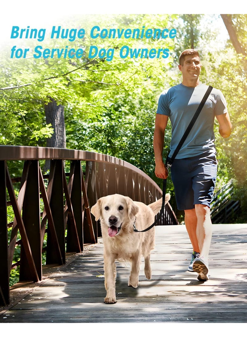 جلد الكلب متعدد الوظائف بدون أيدي - جلد الكلب من طبقة نايلون مزدوجة ، مناسب لكلاب الخدمة الصغيرة والمتوسطة الحجم - أسود - Image 3